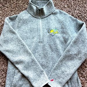 South Dakota State University Jackrabbits 1/4 zip pullover. Fleece lined.